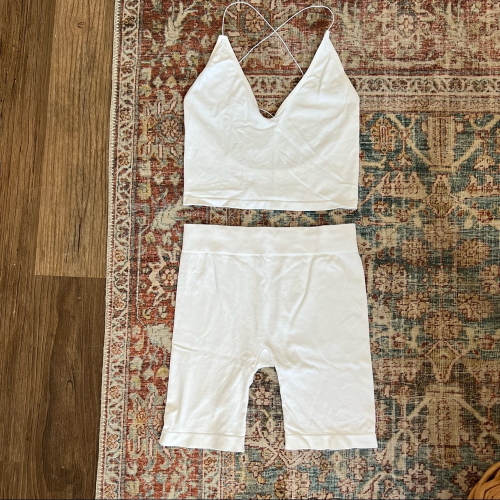 Free People Intimate Biker Short Set
